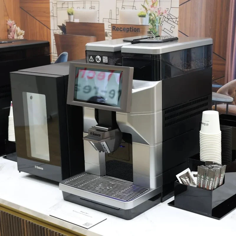 Saeco Magic M2 Espresso Machine + Saeco FR7L-N Fridge Home Bundle Kit