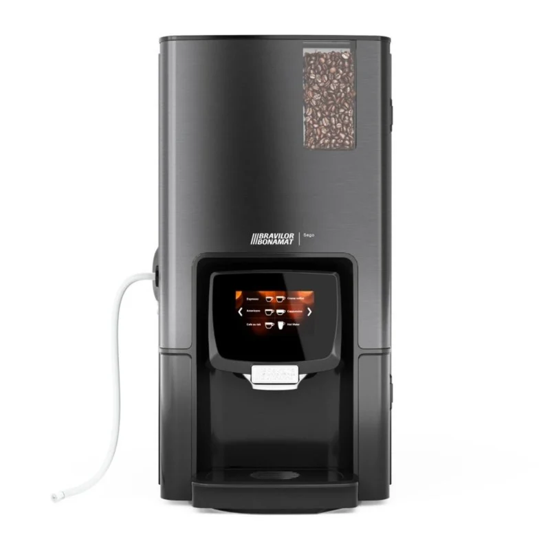 Bravilor Sego 11L Fresh Milk Bean to Cup Coffee & Espresso Machine + Instant Canister