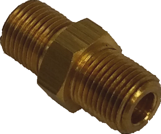 Fitting - 1/8" M - 1/8" M - Messing