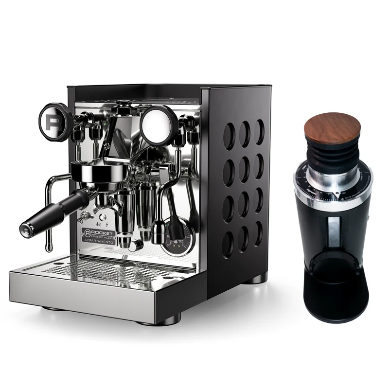 Rocket Appartamento TCA Schwarz Bundle mit G-iota DF64 Single Dose