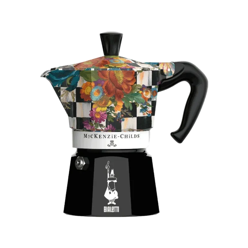 Bialetti MacKenzie-Childs Espressokocher Moka Express 3 Tassen