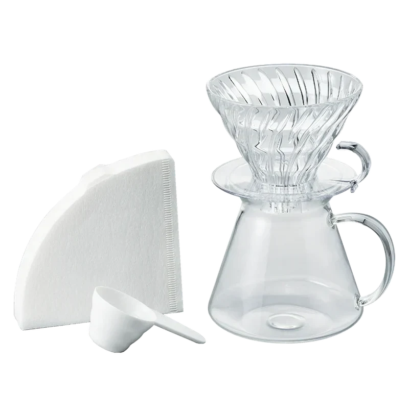 Hario V60 Glass Brewing Set 02 - Filterkaffee Set aus Glas