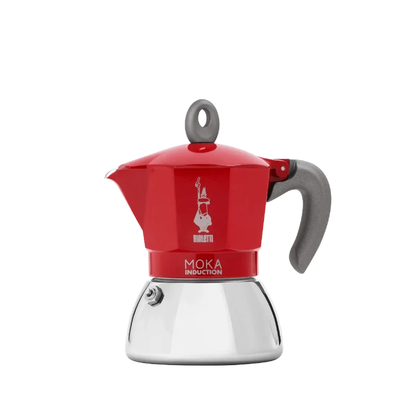 Bialetti New Moka Induction 4 Tassen Rot