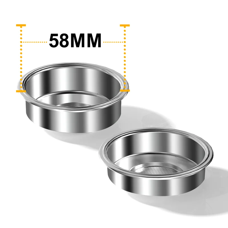 Compatible 58mm Stainless Steel 1 & 2 cup Filter for EM-CB2 &EM-CB1 & EM-21M