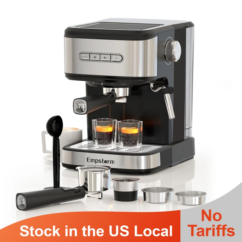 Empstorm® Espresso Machine 01E 2-in 1 Capsule & Coffee Powder and E.S.E. pods