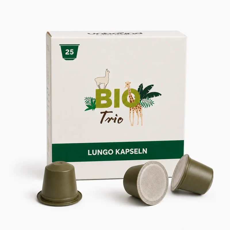 unbound Kaffeekapseln - BIO Trio, 100% biologisch abbaubar