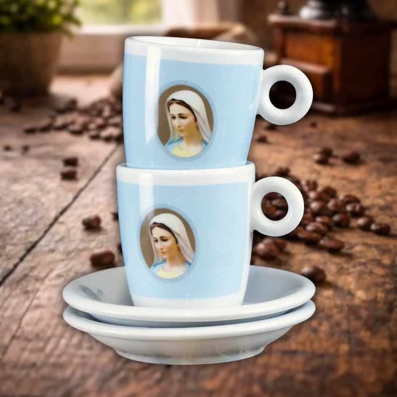 INPETTO Cappuccino-Tassen inkl. Untertasse - 2er Set