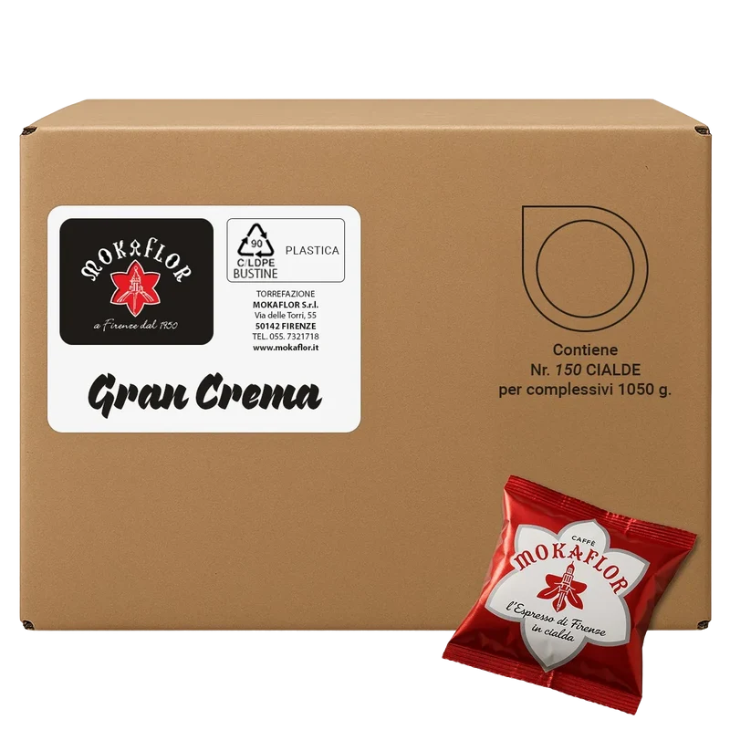 Mokaflor Gran Crema ESE System Pads 44mm 150 Stück 60/40