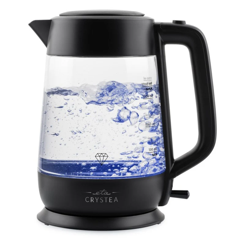 Elektrischer Wasserkocher ETA Crystea 6154 90000 schwarz/glas