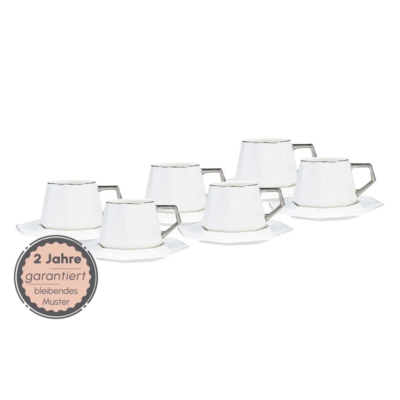 Karaca Zeher Kaffeetassen-Set für 6 Personen