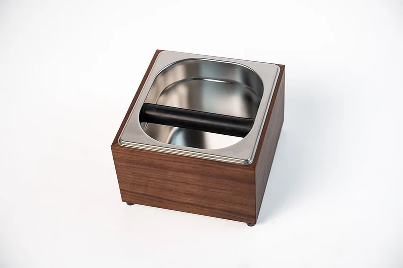 Rb Crafts Knock Box Edelstahl - Walnuss