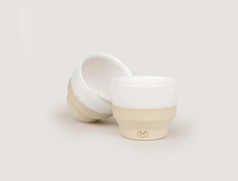 hartmud Polar Fae – 80-ml halbglasierte Steinzeug-Espressotasse