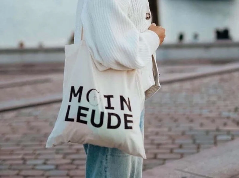 JUTTEBEUTEL "MOIN LEUDE"
