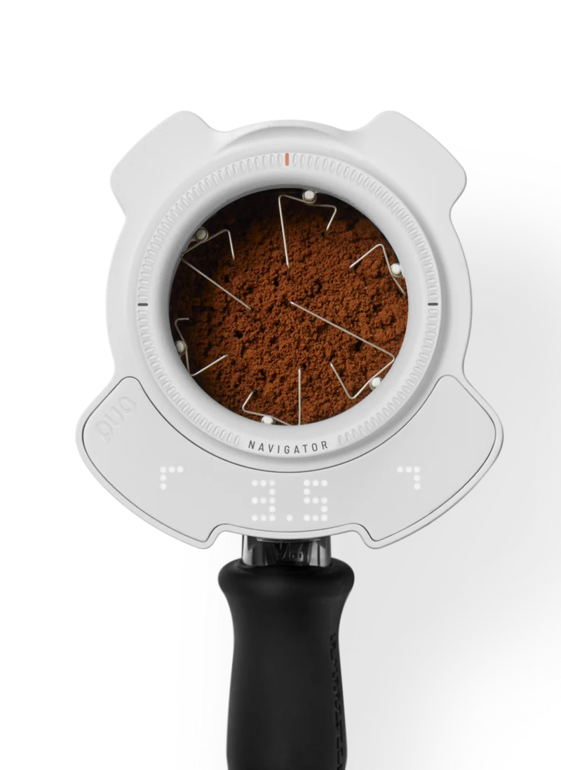 Puq Prep Navigator Weiß – WDT Tool für perfekte Espresso-Extraktion - 58mm