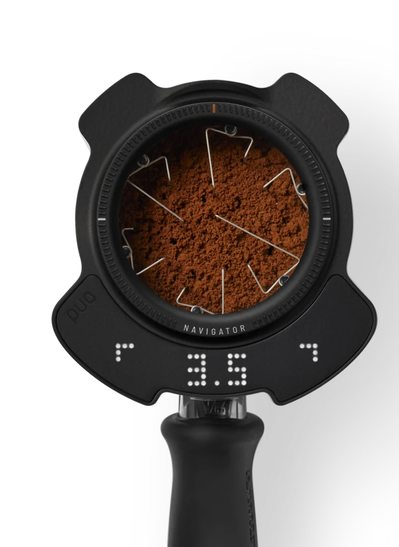 Puq Prep Navigator Schwarz – WDT Tool für perfekte Espresso-Extraktion - 58mm