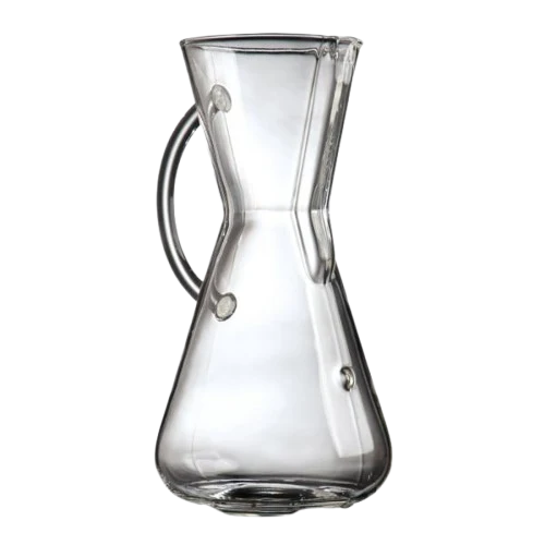 Chemex Kaffeebereiter mit Glasgriff