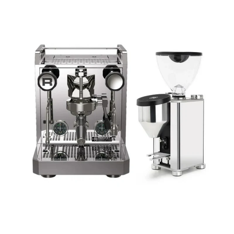 Set: Rocket Mozzafiato V Fast mit Giannino Chrom/schwarz