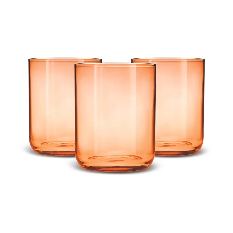 Karaca Salmon Glas Set, 3 teilig
