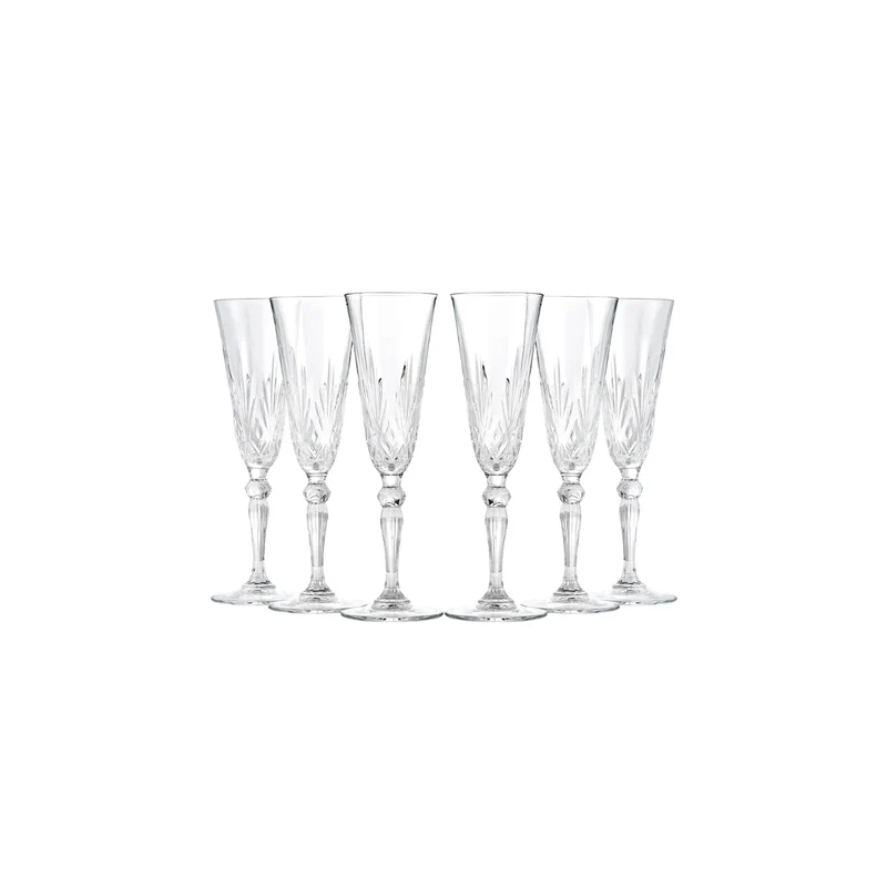 Rcr Melodia Champagner Glas, 6 teilig