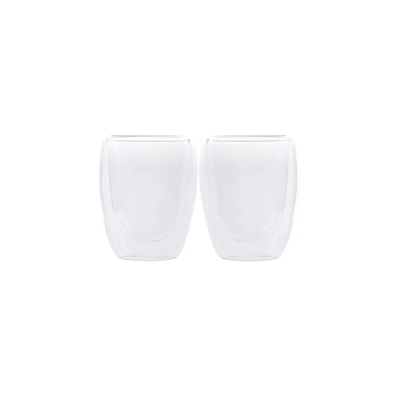 Karaca Double Wall Borosilikat Glas Tassenet für 2 Personen 150 ml