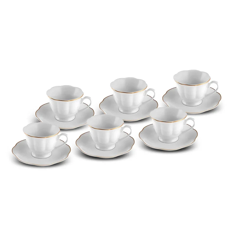Karaca Bell Kaffeetassen-Set, 6 Personen, 90 ml