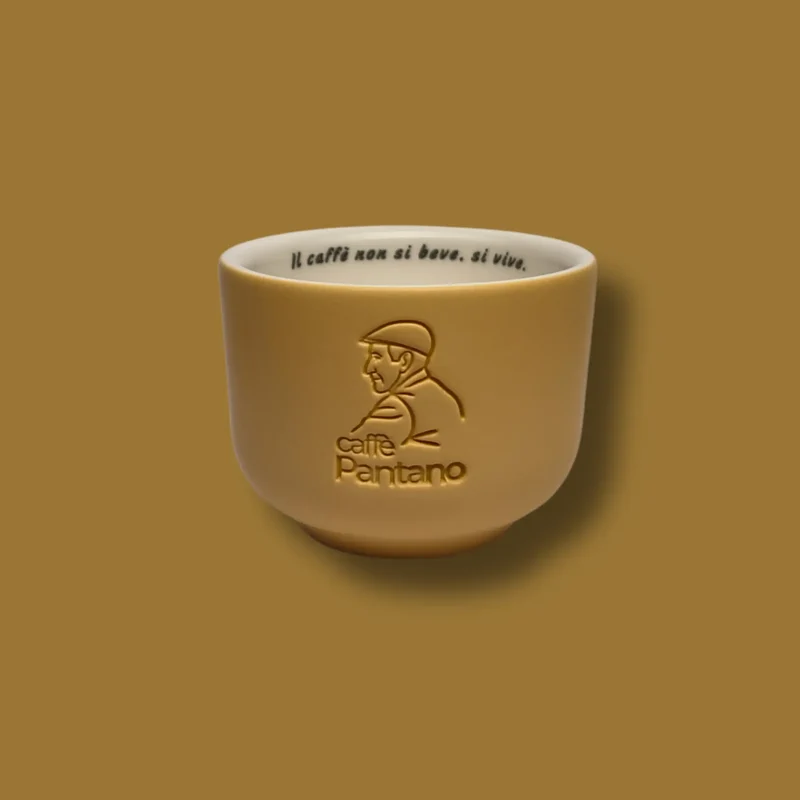 Caffè Pantano | Cappuccinotasse handgefertigt Gelb