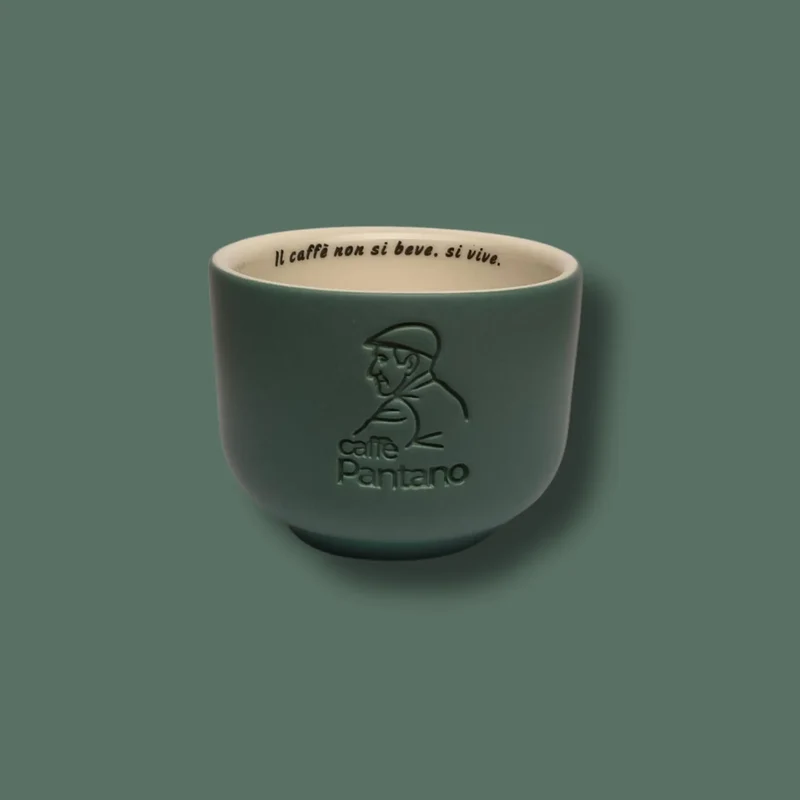 Caffè Pantano | Cappuccinotasse handgefertigt Grün