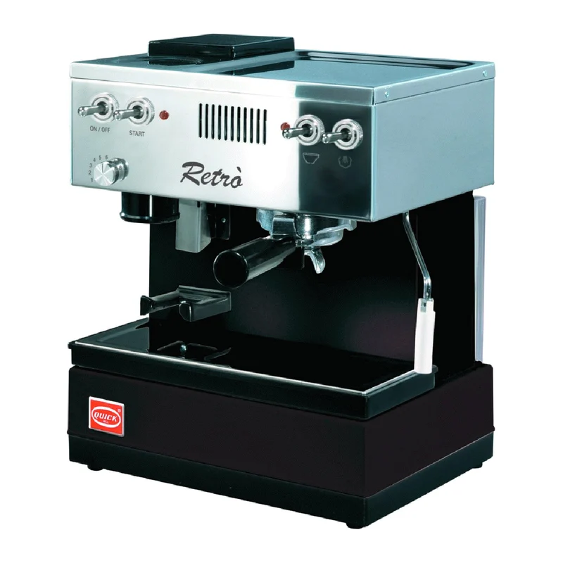 Quick Mill Retro – Espressomaschine mit integriertem Mahlwerk