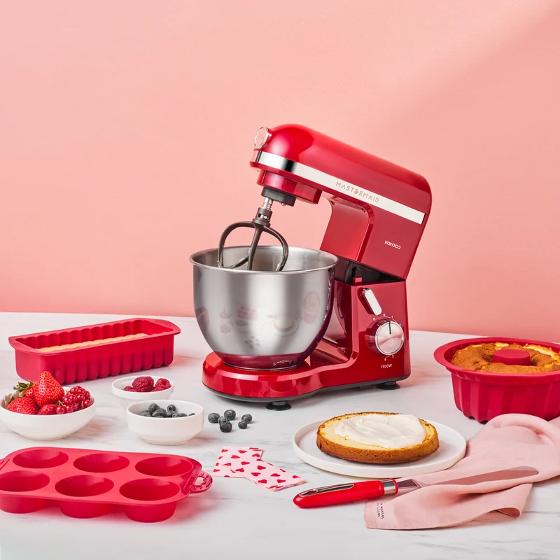 Karaca Mastermaid Chef Standmixer Rot 1500W 5 Lt