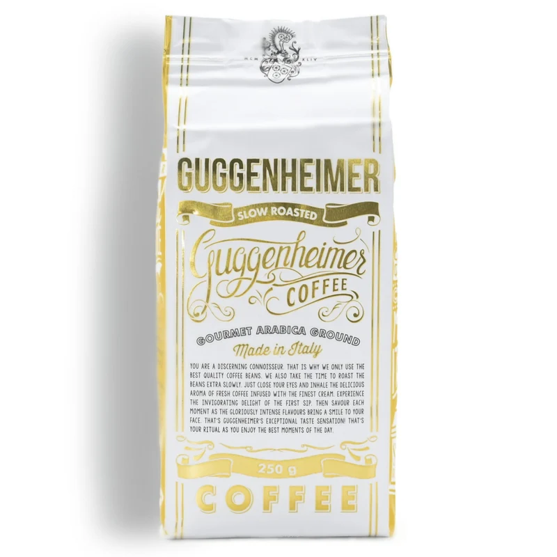 Guggenheimer Coffee 100% Gourmet Arabica Bohnen 250g, gemahlen