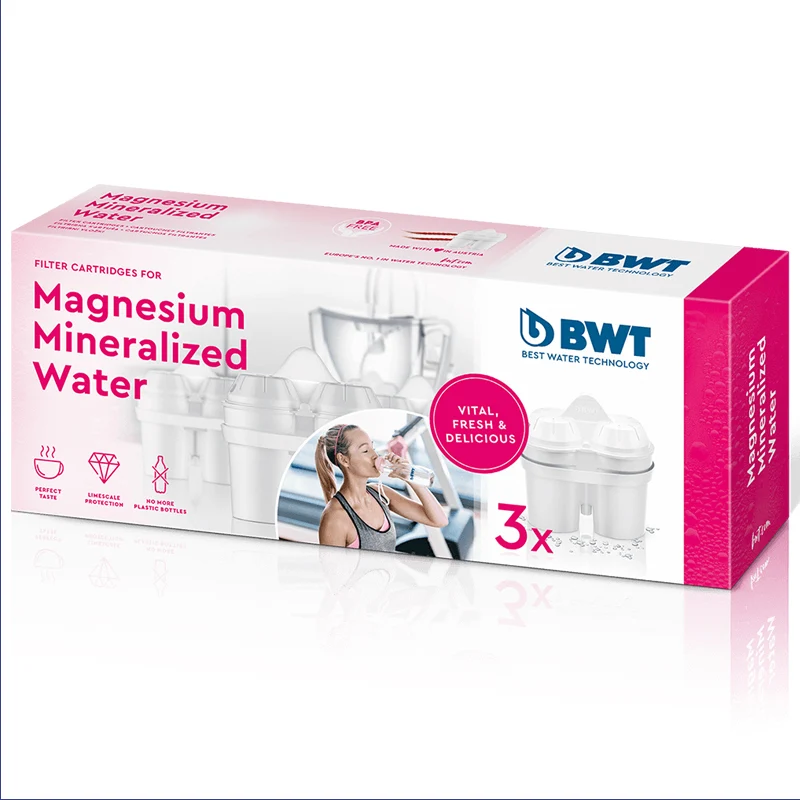 BWT 3er Pack Magnesium-Filter für mineralisiertes Wasser (Tischwasserfilter)