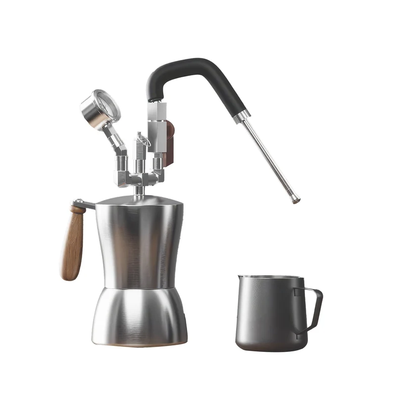 Aleman AK-74 Kochfeld Milchaufschäumer | Professioneller Trockendampf für Latte Art