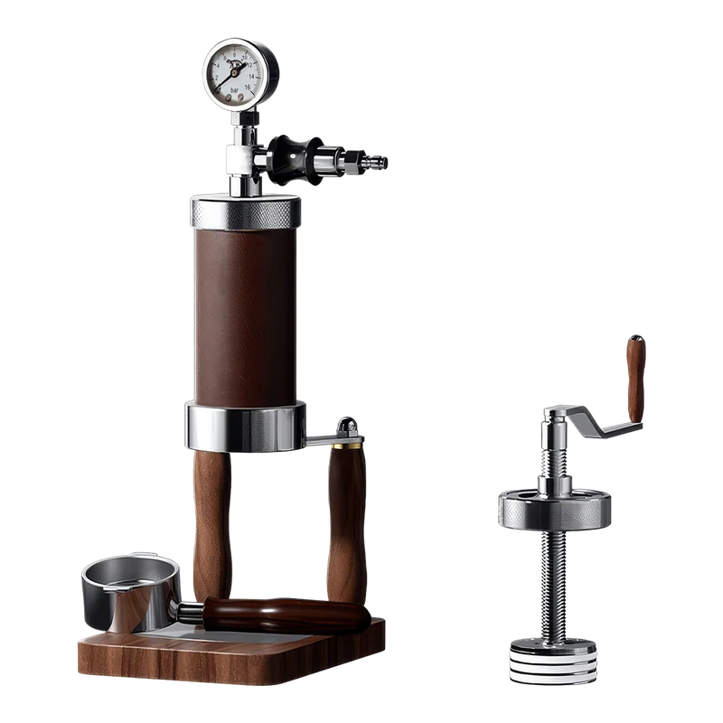 Aleman Nomad Hybrid Tragbare Espressomaschine | Handkurbel und pneumatisch 2-in-1