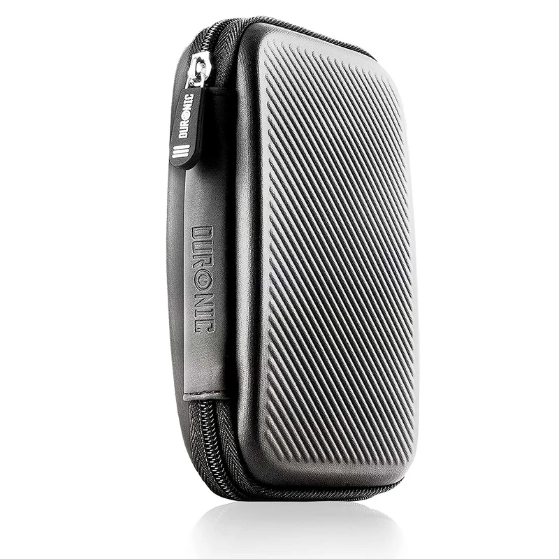 Duronic HDC2 GY externe Festplatten Schutzhülle Grau | Stoßsichere Festplattentasche | 2,5" SSD Cover | Hardshell Tasche | Hülle für Western Digital, Toshiba, Hitachi, Seagate, Samsung und mehr