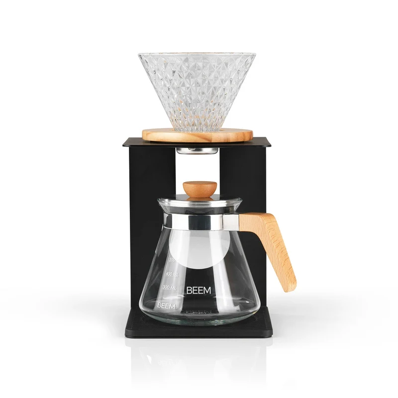 Pour Over Kaffeebereiter Set - 4 Tassen / Holz