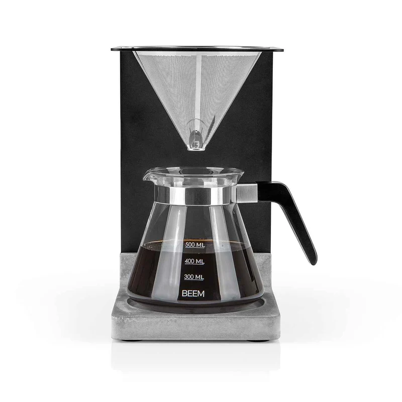 Pour Over Kaffeebereiter Set - 4 Tassen / Beton Sockel