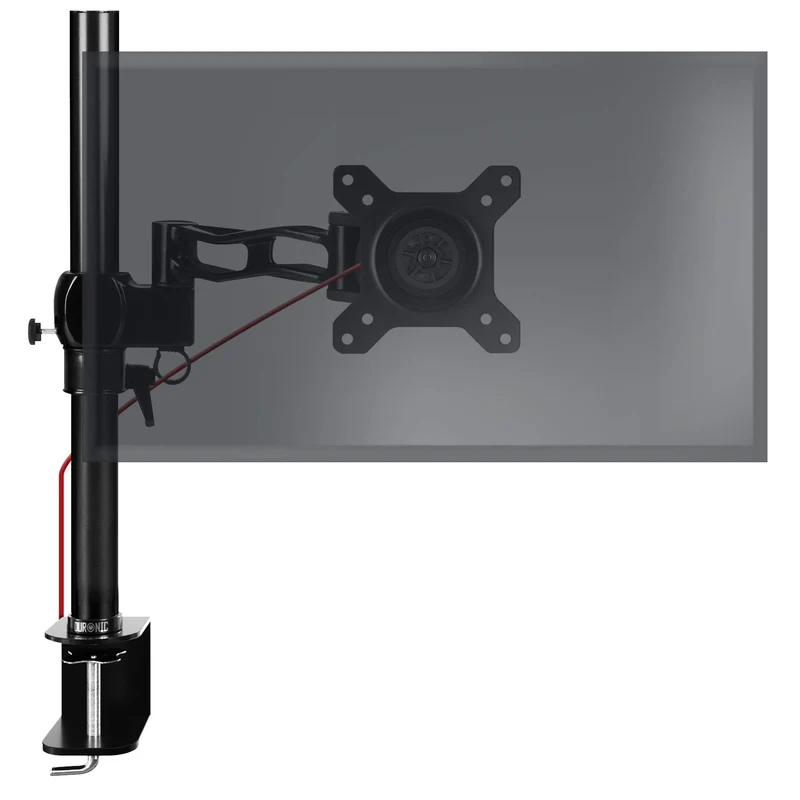 Duronic DM351X2 Monitorarm | Monitor Halterung Bildschirme bis 27" Zoll | LCD LED Display Ständer bis 10 kg | Höhenverstellbar | Neigbar -15° bis +15° | Drehbar 360° | Monitorhalterung Arm VESA