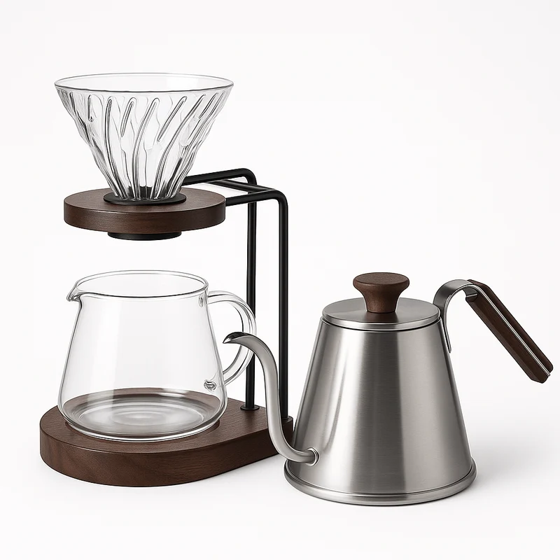 Hario V60 Walnuss Bundle