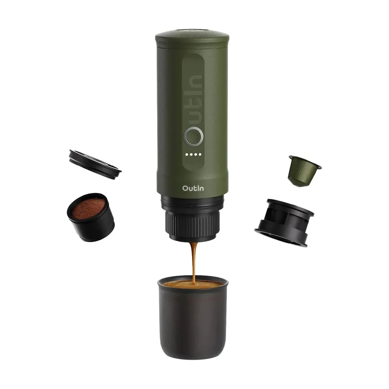 Nano tragbarer Espresso-Brüher - Waldgrün
