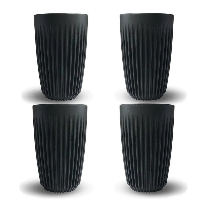 Becher 12oz Anthrazit 4 Stück - Huskee