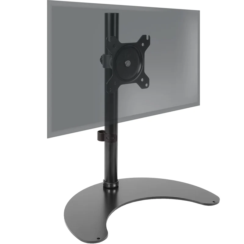 Duronic DM15D1 Monitorfuß | Standfuß für 13-32 Zoll Bildschirm | Höhenverstellbar | 8kg Belastbarkeit | VESA 75/100 | Neigungswinkel (-) 15° | Drehbar um 360° | Monitorständer aus Stahl | Pivot