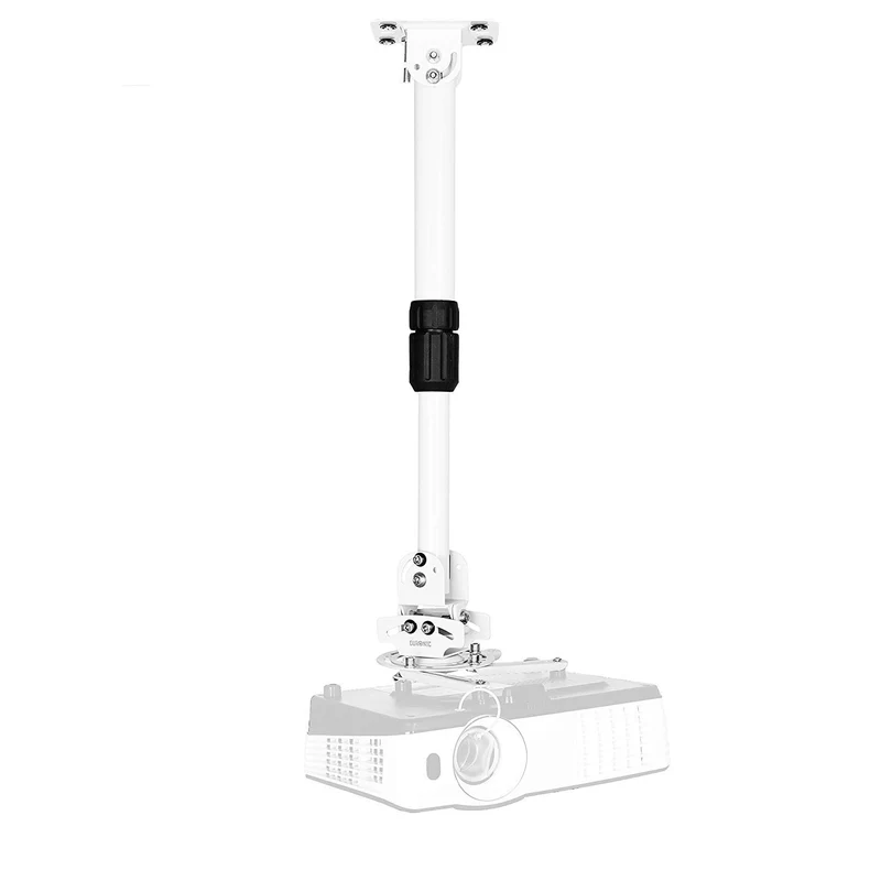 Duronic PB06XL Beamer Halterung | Projektor Deckenhalterung | Universal Wandhalterung | Halterung für Video-Projektor | drehbar und schwenkbar | Heimkino | Traglast bis zu 13,6 kg | 360° Rotation