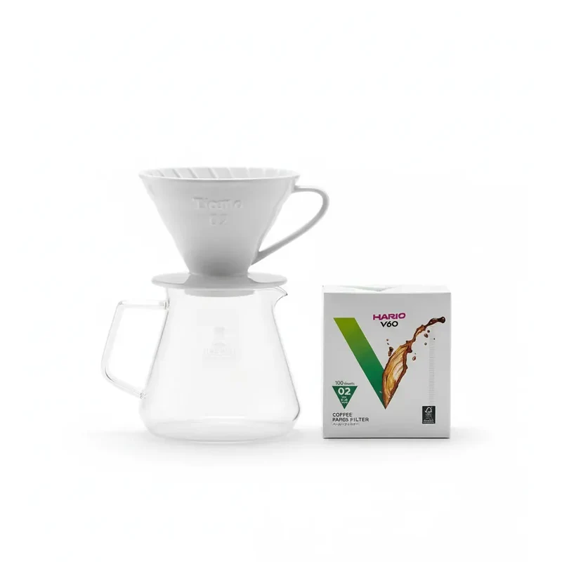 Klassisches keramisches V60 Aufgießset für 2-4 Tassen