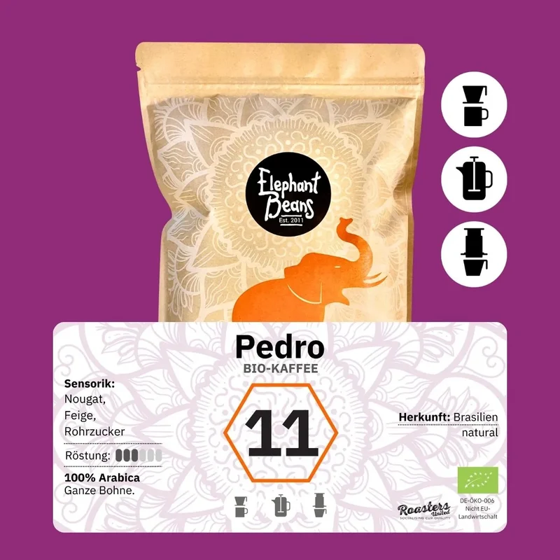 Pedro, Bio-Kaffee (Brasilien) Röstkaffee