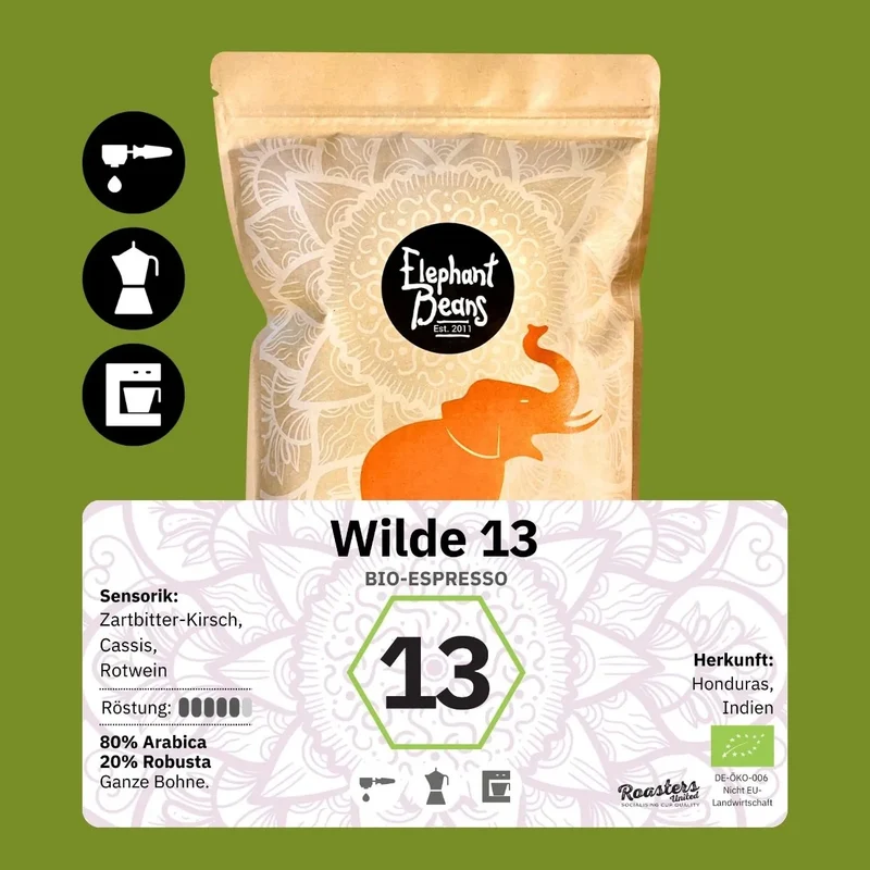 Wilde 13, Bio-Espresso Röstkaffee