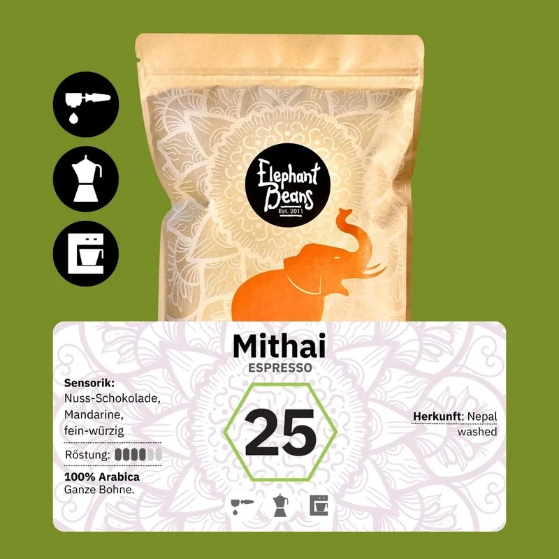 Mithai, Espresso (Nepal) Röstkaffee