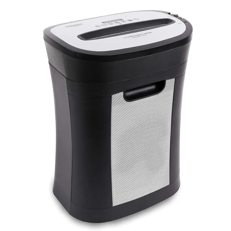 Duronic PS571 Aktenvernichter | 12 Blatt Partikelschnitt P4 | 19 Liter Papierkorb | Kreuzschnitt Schredder für mehr Datenschutz | Zerkleinerer für Kreditkarten | Reisswolf mit Start-Stopp-Automatik
