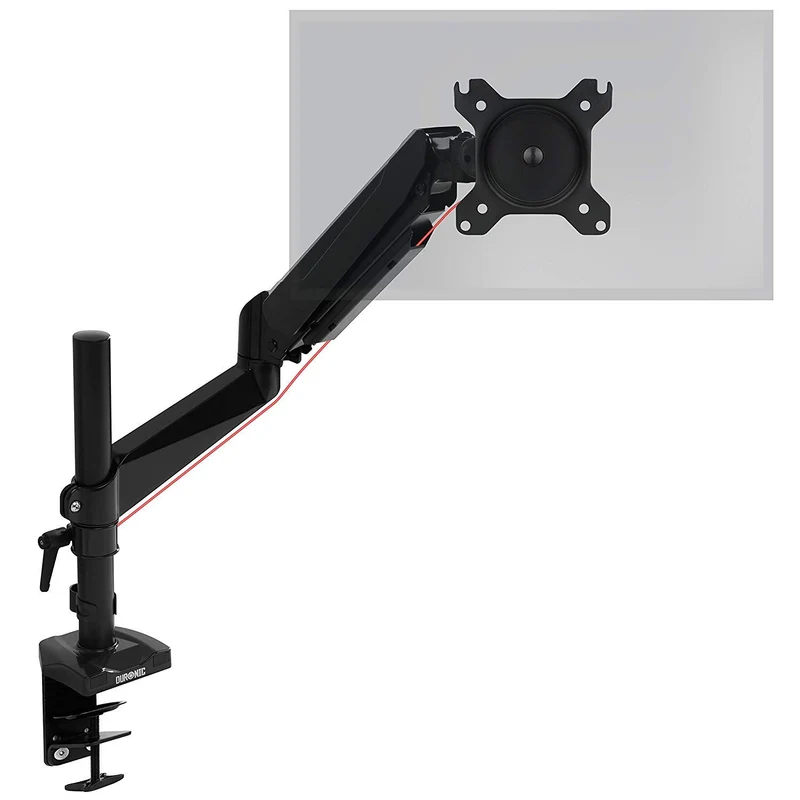 Duronic DMG51X2 Monitorhalterung | Tischhalterung | Standfuß | Gasspannungsregeleung | Höhenverstellbar | 15-27 Zoll | für einen LCD/LED Monitor | Neig, Schwenk und Rotierfunktion
