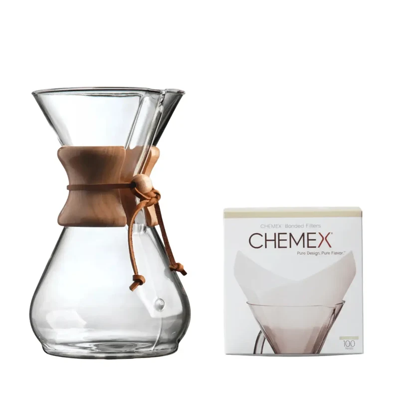 Chemex für 8 Tassen + 100 Stück Filter