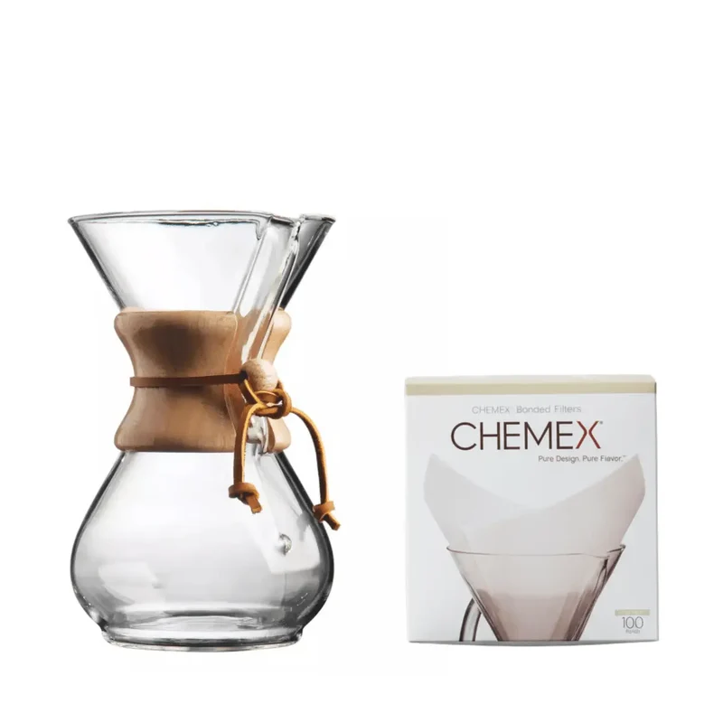 Chemex für 6 Tassen + 100 Filterstücke
